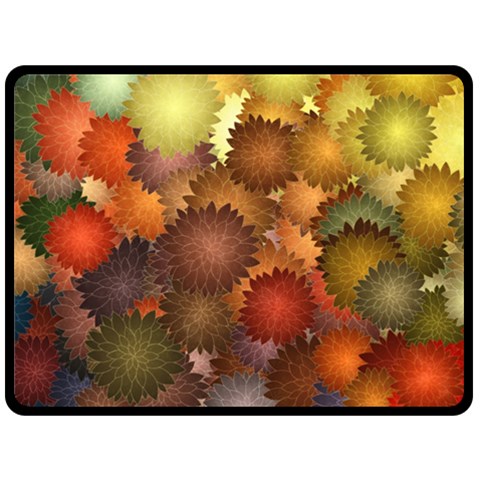 Flower Flora Decoration Pattern Drawing Floral One Side Fleece Blanket (Large) from ArtsNow.com 80 x60  Blanket Front