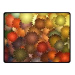 Flower Flora Decoration Pattern Drawing Floral Fleece Blanket (Small)