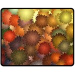 Flower Flora Decoration Pattern Drawing Floral Fleece Blanket (Medium)