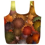 Flower Flora Decoration Pattern Drawing Floral Full Print Recycle Bag (XL)