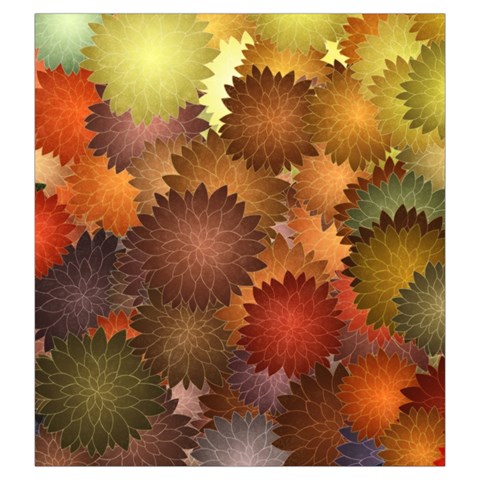 Flower Flora Decoration Pattern Drawing Floral Drawstring Pouch (Large) from ArtsNow.com Front