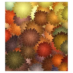 Flower Flora Decoration Pattern Drawing Floral Drawstring Pouch (Large) from ArtsNow.com Back
