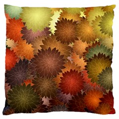 Flower Flora Decoration Pattern Drawing Floral Standard Premium Plush Fleece Cushion Case (Two Sides) from ArtsNow.com Back