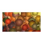 Flower Flora Decoration Pattern Drawing Floral Satin Wrap 35  x 70 