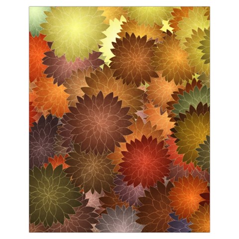 Flower Flora Decoration Pattern Drawing Floral Drawstring Pouch (XL) from ArtsNow.com Front