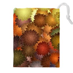 Flower Flora Decoration Pattern Drawing Floral Drawstring Pouch (4XL) from ArtsNow.com Front