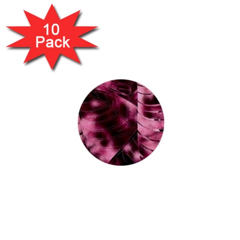 Flower Flora Decoration Pattern Drawing Leaves 1  Mini Buttons (10 pack)  from ArtsNow.com Front