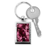 Flower Flora Decoration Pattern Drawing Leaves Key Chain (Rectangle)