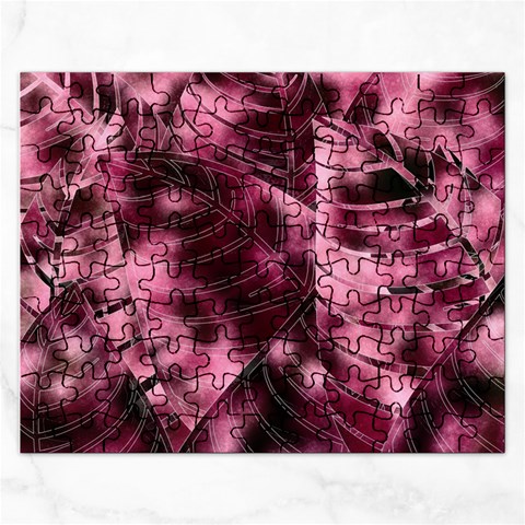 Flower Flora Decoration Pattern Drawing Leaves Rectangular Jigsaw Puzzl from ArtsNow.com Front
