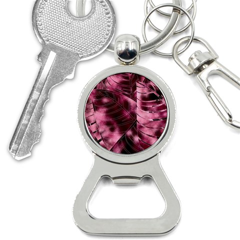 Flower Flora Decoration Pattern Drawing Leaves Bottle Opener Key Chain from ArtsNow.com Front