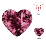 Flower Flora Decoration Pattern Drawing Leaves Playing Cards Single Design (Heart)