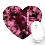 Flower Flora Decoration Pattern Drawing Leaves Heart Mousepad