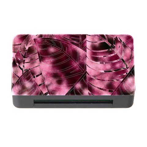 Flower Flora Decoration Pattern Drawing Leaves Memory Card Reader with CF from ArtsNow.com Front