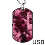 Flower Flora Decoration Pattern Drawing Leaves Dog Tag USB Flash (Two Sides)