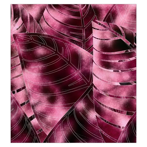 Flower Flora Decoration Pattern Drawing Leaves Drawstring Pouch (Large) from ArtsNow.com Front