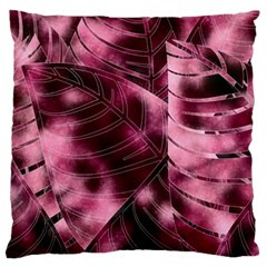 Flower Flora Decoration Pattern Drawing Leaves Large Premium Plush Fleece Cushion Case (Two Sides) from ArtsNow.com Back