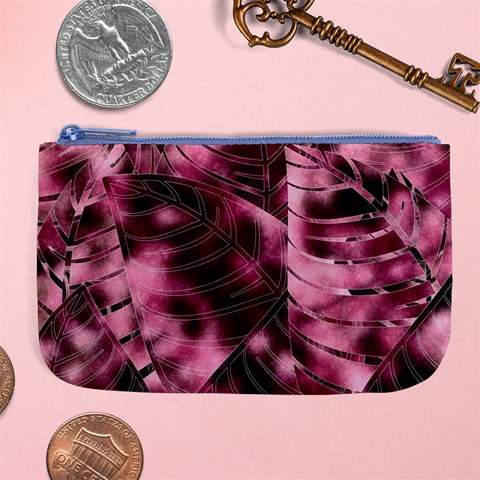 Flower Flora Decoration Pattern Drawing Leaves Large Coin Purse from ArtsNow.com Front