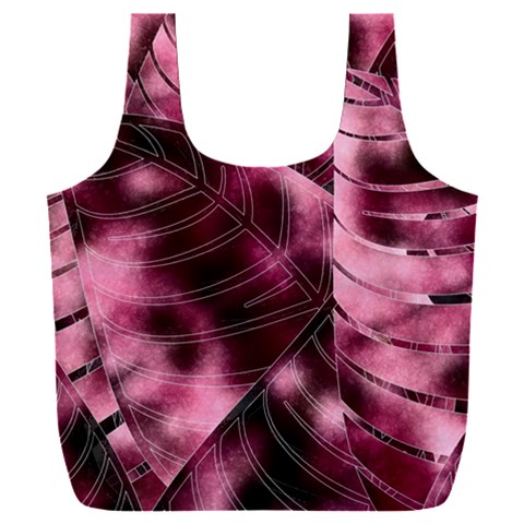Flower Flora Decoration Pattern Drawing Leaves Full Print Recycle Bag (XXL) from ArtsNow.com Front