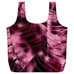 Flower Flora Decoration Pattern Drawing Leaves Full Print Recycle Bag (XXL) from ArtsNow.com Back