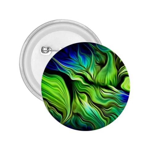 Fractal Art Pattern Abstract Fantasy Digital 2.25  Buttons from ArtsNow.com Front