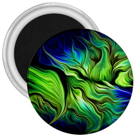 Fractal Art Pattern Abstract Fantasy Digital 3  Magnets from ArtsNow.com Front