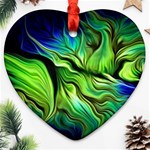 Fractal Art Pattern Abstract Fantasy Digital Ornament (Heart)