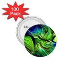 Fractal Art Pattern Abstract Fantasy Digital 1.75  Buttons (100 pack) 