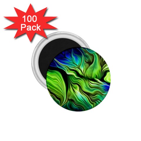 Fractal Art Pattern Abstract Fantasy Digital 1.75  Magnets (100 pack)  from ArtsNow.com Front