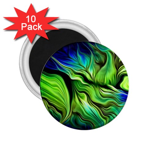 Fractal Art Pattern Abstract Fantasy Digital 2.25  Magnets (10 pack)  from ArtsNow.com Front