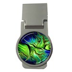 Fractal Art Pattern Abstract Fantasy Digital Money Clips (Round) 