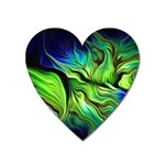 Fractal Art Pattern Abstract Fantasy Digital Heart Magnet