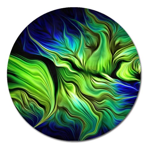 Fractal Art Pattern Abstract Fantasy Digital Magnet 5  (Round) from ArtsNow.com Front