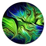 Fractal Art Pattern Abstract Fantasy Digital Magnet 5  (Round)