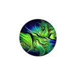 Fractal Art Pattern Abstract Fantasy Digital Golf Ball Marker (4 pack)