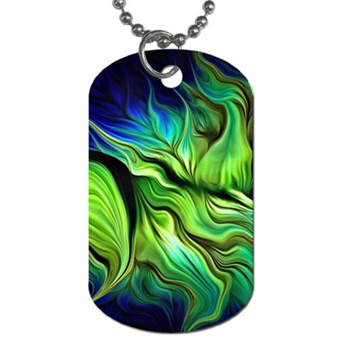 Fractal Art Pattern Abstract Fantasy Digital Dog Tag (Two Sides) from ArtsNow.com Front