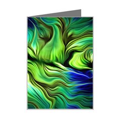 Fractal Art Pattern Abstract Fantasy Digital Mini Greeting Card from ArtsNow.com Left