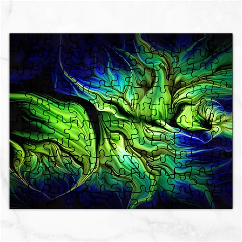 Fractal Art Pattern Abstract Fantasy Digital Rectangular Jigsaw Puzzl from ArtsNow.com Front