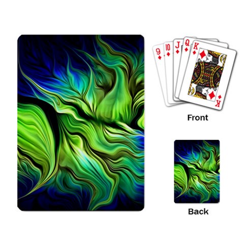 Fractal Art Pattern Abstract Fantasy Digital Playing Cards Single Design (Rectangle) from ArtsNow.com Back