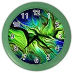 Fractal Art Pattern Abstract Fantasy Digital Color Wall Clock