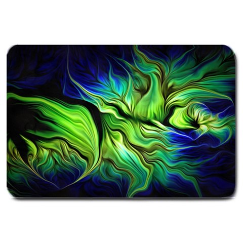 Fractal Art Pattern Abstract Fantasy Digital Large Doormat from ArtsNow.com 30 x20  Door Mat