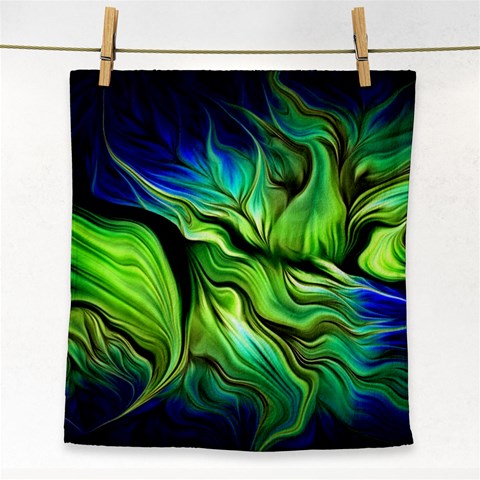 Fractal Art Pattern Abstract Fantasy Digital Face Towel from ArtsNow.com Front