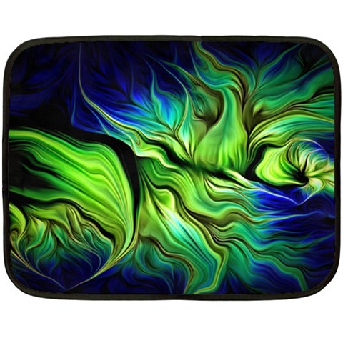 Fractal Art Pattern Abstract Fantasy Digital One Side Fleece Blanket (Mini) from ArtsNow.com 35 x27  Blanket