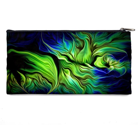 Fractal Art Pattern Abstract Fantasy Digital Pencil Case from ArtsNow.com Back