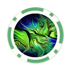 Fractal Art Pattern Abstract Fantasy Digital Poker Chip Card Guard (10 pack) from ArtsNow.com Back