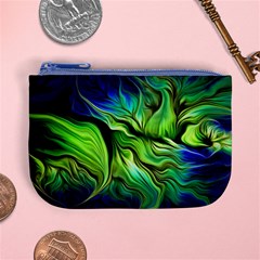 Fractal Art Pattern Abstract Fantasy Digital Mini Coin Purse from ArtsNow.com Front