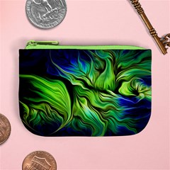 Fractal Art Pattern Abstract Fantasy Digital Mini Coin Purse from ArtsNow.com Front