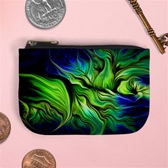 Fractal Art Pattern Abstract Fantasy Digital Mini Coin Purse from ArtsNow.com Front