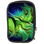 Fractal Art Pattern Abstract Fantasy Digital Compact Camera Leather Case