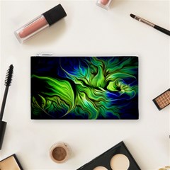 Fractal Art Pattern Abstract Fantasy Digital Cosmetic Bag (Small) from ArtsNow.com Front