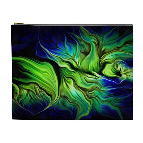 Fractal Art Pattern Abstract Fantasy Digital Cosmetic Bag (XL) from ArtsNow.com Front